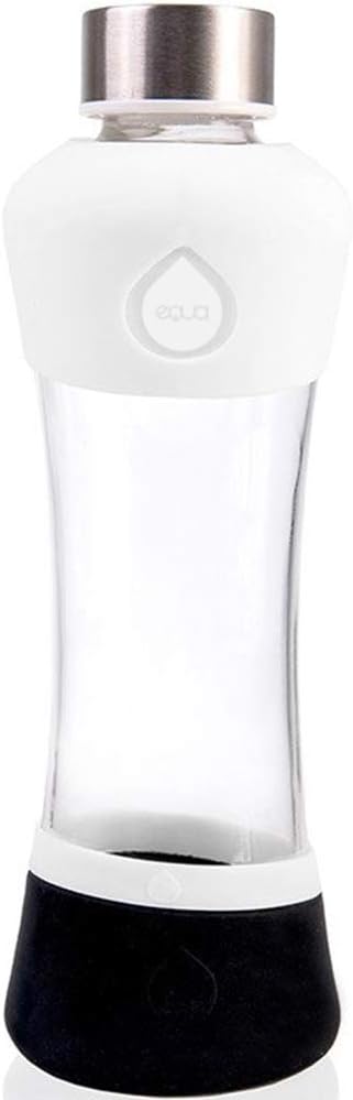 EQUA Glass Bottle, Active White, 550 ml