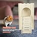 Abaodam Hamster Hideout House Wooden Shelter for Animals with Ramp Guinea Pig Habitat for Hamsters Chinchillas Reusable Nest for Play Sleep