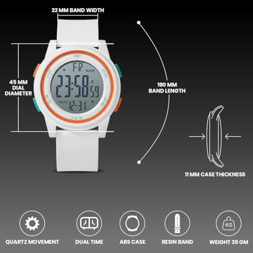 Image of V2A Nova X 2810 Digital Watch for Kids & Teens | Large Easy-Read Display | Alarm Stopwatch Backlight | TPU Sport Strap | 30M Water Resistant | Boys Girls Everyday Watch