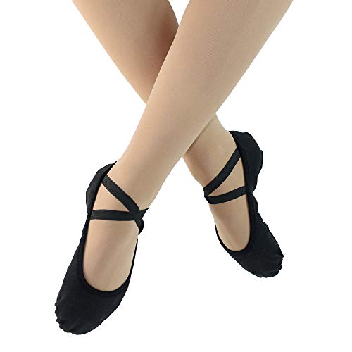 Danzcue Stretch Canvas Split Sole Ballet Slipper3