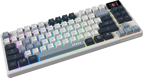 Teclado mecánico MSI Forge GK600 TKL, la precisión de sus teclas PBT sublimadas y base estable 6