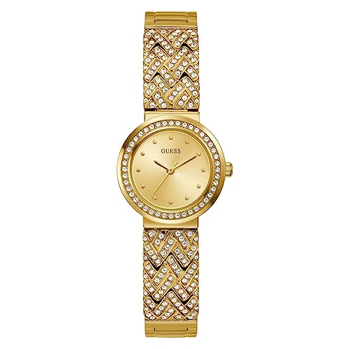 GUESS Women Analog Quartz Watch with Stainless Steel Strap GW0476L2