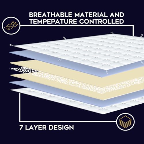 YnM-Original-Weighted-Blanket-Organic-Long-Stapled-Cotton-with-Glass-Beads-Bed-Blanket-for-One-Person-of-190lbs-Ideal-for-QueenKing-Bed-60x80-Inches-20-Pounds-Lavender