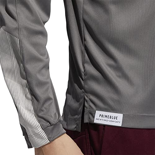 Adidas Mens Long Sleeve 1/4 Zip Knit Grey Size Medium4