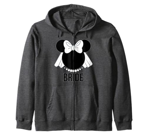 Minnie Bride Veil Hoodie Disney une coiffure intacte et un look de mariée unique