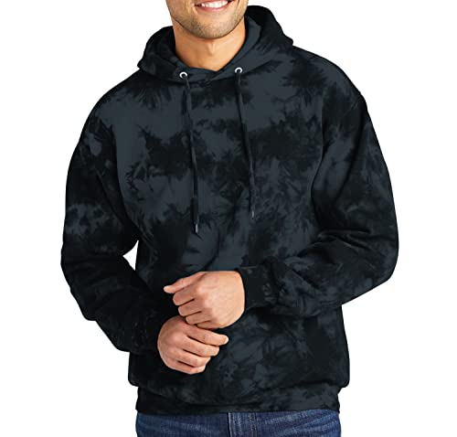 9 Crowns Men's Tie Dye Long Sleeve Pullover Hoodie - Main Image