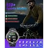 Smartwatch for Men Android Fitness Tracker: 1.53 Military Smart Watch with Flashlight Compass Make Answer Bluetooth Call Android iPhone Compatible 3ATM Waterproof Sport Watch Sleep Heart Rate Monitor