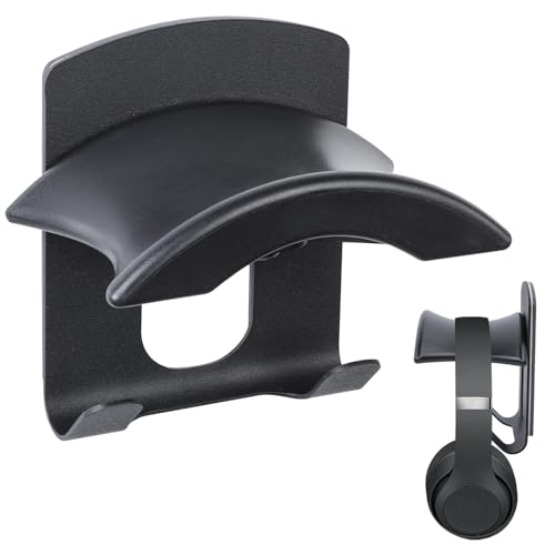 DoocliB マグネット ヘッドホンハンガー スチール製 ヘッドホン フック 配線整理 壁 掛け ヘッドホン置き コンパクト ヘッドフォンハンガー 吊り下げ式 スタンド かける 磁石 デスク 棚 ロジクール レイザー ビーツ ボーズ STAX ASTRO RGB AirPodsMax ソニー などのヘッドホン に対応