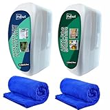 POLIXEL Glass Anti Fog & Water Repellent Kit, Anti Rain Hydrophobic Coating & Antifog Defogging Sponge Defogger for Interior & Exterior Car Windshield, Mirrors, Shower Door - Pack of 2