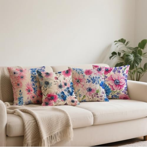 Housse de coussin violet coussin extérieur imperméable 35x35 pour chaise et lit