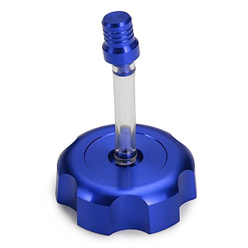 Fincos CNC Fuel Tank Gas Cap Metal for 50CC-125CC ATV Quad Taotao Roketa Sunl Coolsport - (Color: Blue)