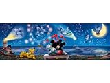 puzzle panorama mickey Age : 15 ans et plus Puzzle Panorama 1000 Pieces Mickey et Minnie Promenade en Amoureux - Set Puzzle Adulte + 1 Carte Tigre