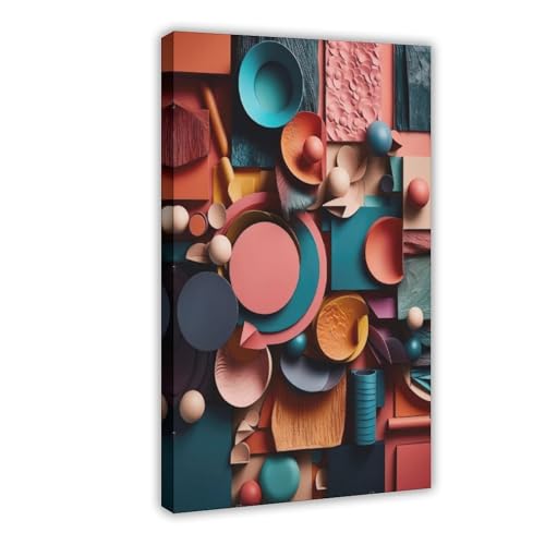 Poster sur toile arrangement coloré, le cadeau idéal pour un bureau original