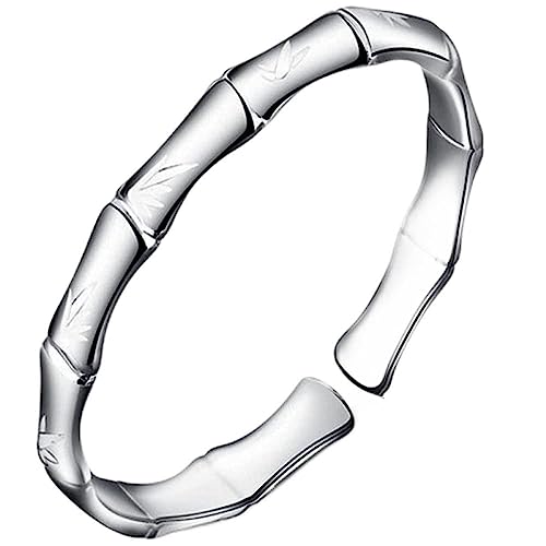 Bracelet bambou en argent sterling 925 un bijou vintage de haute joaillerie pour femme