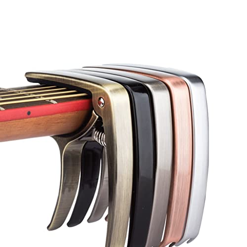 EXENXA Capo Guitare Folk Guitare électrique Basse Ukulélé Universal One Clip Accessoires de Changeur de Voix à Double… - Les Beatles, Paul McCartney, John Lennon, RIngo Starr, George Harrison EXENXA Capo Guitare Folk Guitare électrique Basse Ukulélé Universal One Clip Accessoires de Changeur de Voix à Double… – Image 4