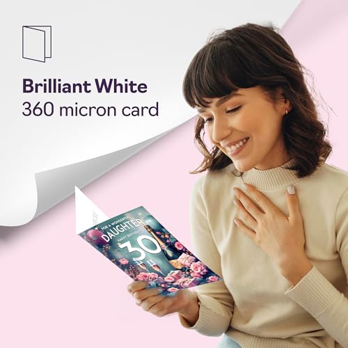 30th Birthday Card Daughter - Pink Presents Champagne Bottle - Gorgeous Pretty Beautiful Birthday Cards for 30 Year Old Woman Women, A5 Greeting Cards Gift - Image 6