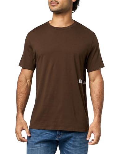 Image of Karl Lagerfeld Men's Crewneck Short Sleeve Graphic Design Relaxed Fit T-Shirt