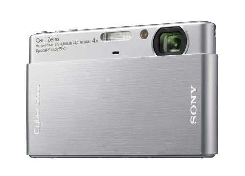 Image of Sony Cybershot DSC-T77 10.1MP Digital Camera with 4x Optical Zoom with Super Steady Shot Image Stabilization (Silver)