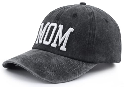 Image of Mom and Dad Hats for Men Women, Funny Adjustable Cotton 3D Embroidered Mama Papa Baseball Cap