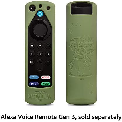 Star Wars The Mandalorian Remote Cover, for Fire TV Alexa Voice Remote Gen 3 (Grogu Green)