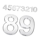Operitacx 10 Stück Teiliges Selbstklebende Türnummern für Briefkästen Hotels und Wetterfest Langlebig Einfach Anzubringen Klare Sichtbarkeit für Außenanwendungen