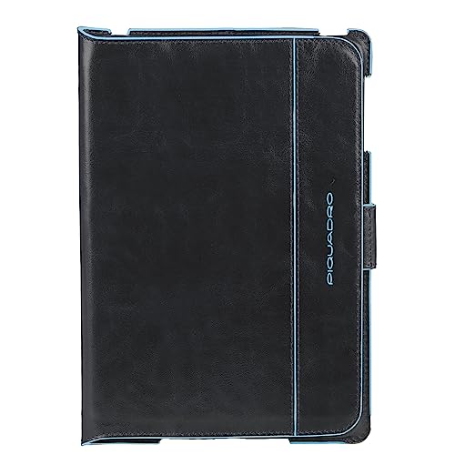 PIQUADRO Blue Square, Custodia iPad In Pelle Unisex - Adulto, Nero