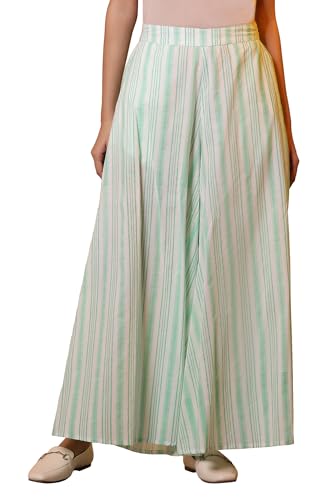 Image of Aurelia Women's Loose Fit Cotton Palazzos
