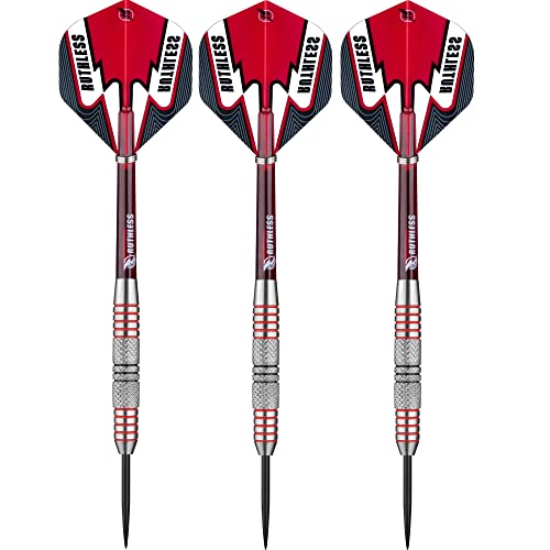 RUTHLESS Winners Darts | 90% Tungsten Steel Tip Darts | Ring and Knurl 28g - Image 2