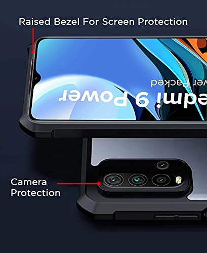 Image of Pikkme Shockproof Eagle Clear Transparent Back Covers and Cases for Xiaomi Redmi 9 Power