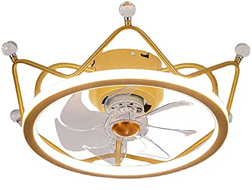 Lumires de ventilateur dcoratif led avec moulure de couronne pour un air frais