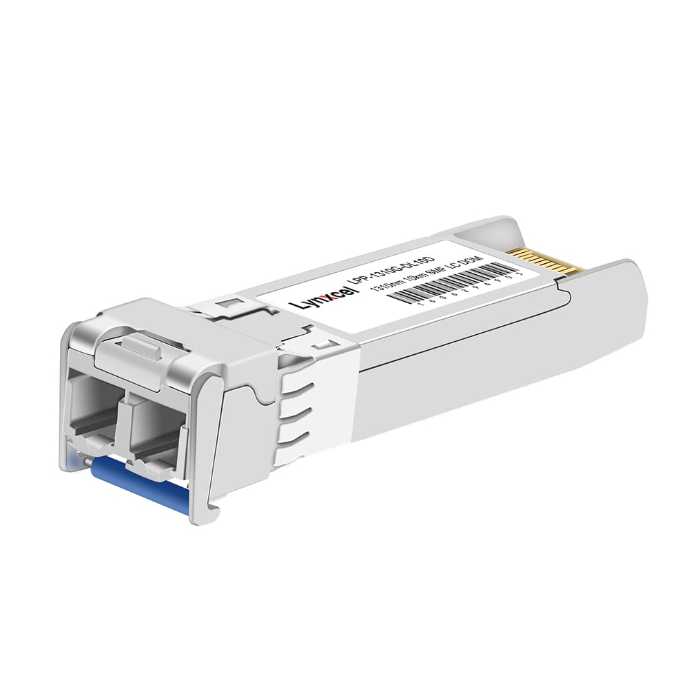 Lynxce 10GBase-LR sfp module,1310nm SMF LC DX up to 10KM SFP+ transceiver Compatible with Cisco SFP-10G-LR,Meraki MA-SFP-10GB-LR,Ubiquiti UF-SM-10G,Mikrotik,Fortinet,Netgear,D-Link,Supermicro and More-image-27