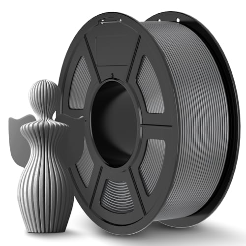 Image of JAYO PLA+ Filament 1.75mm, PLA Plus 3D Printer Filament 1.1KG, Dimensional Accuracy + /- 0.02mm, Neatly Wound Filament, Toughness 3D Printing Filament, 1.1 kg Spool(2.42 LBS), 363 Meters, PLA+ Grey