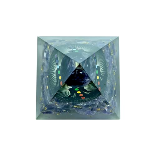 Image of Aura Amethyst Ball Pyramid | 3-Inch | Healing Crystal Pyramid with Aura Amethyst for Meditation, Energy Cleansing, and Spiritual Growth