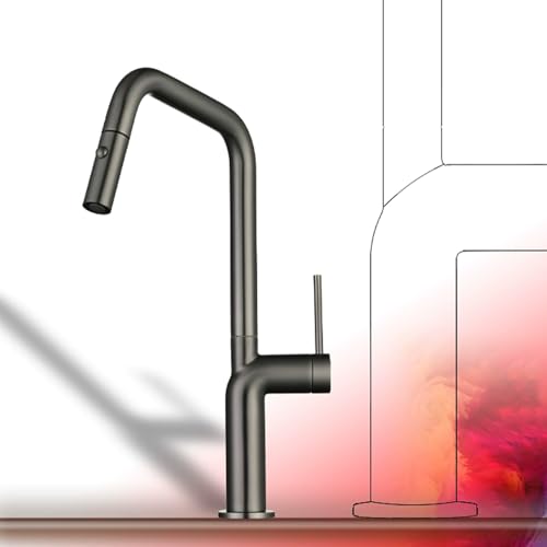 Robinet de lavabo en laiton chromé rouge rotatif 360 mitigeur salle de bain cuisine