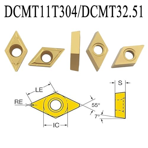Portaherramientas para Torno CNC con 10 Fresas de Carburo miniatura 5