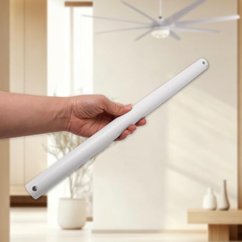 Image of 16 Inch Ceiling Fan Extension Rod, 1 Inch Outside Diameter Not Threaded Ceiling Fan Downrod for a Wide Range of Fans (White)
