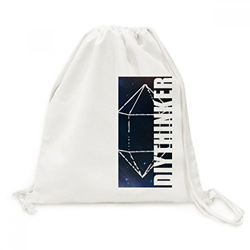 Sac de voyage en toile univers bleu et sacoche à cordon style féerique pour adulte