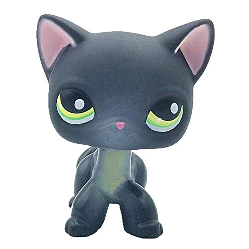 Rare Old Version LPS Toys Action Figure Black Shorthair Cat Toys for Girls Boys