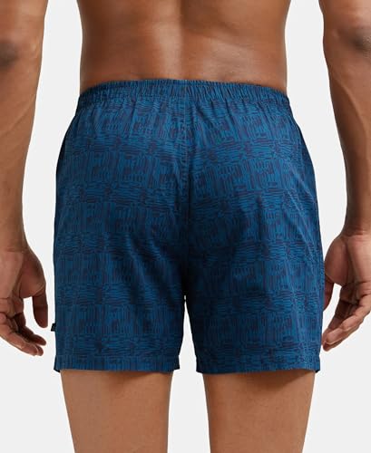 Image of Jockey 8222 Men Super Combed Mercerized Cotton Woven Printed Inner Boxers with Ultrasoft and Durable Inner Waistband (Pack of 2, Colors & Prints May Vary)