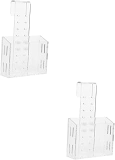 FRCOLOR 2pcs Hook Water Plant Cup Acrylic Aquatic Plant Cups Fish Breeding Cup Aquatic Planter Aquarium Planting Cup Aquatic Plant Pot Hanging Flower Pot Aquarium Planter Bracket Fish Tank