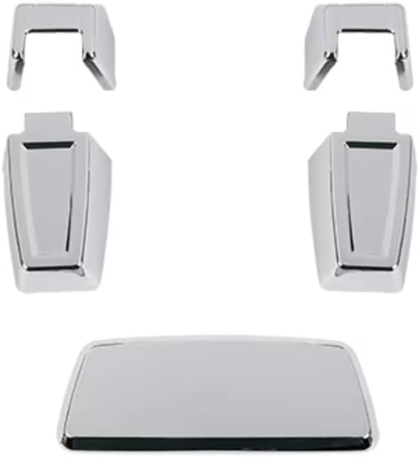 Rear Glass Hinges, For Jeep, For Grand, For Commander 2006 2007 2008 2009 2010 Car Tailgate Rear Window Glass Hinge Cover Trim Stickers (Silver)(Silver)