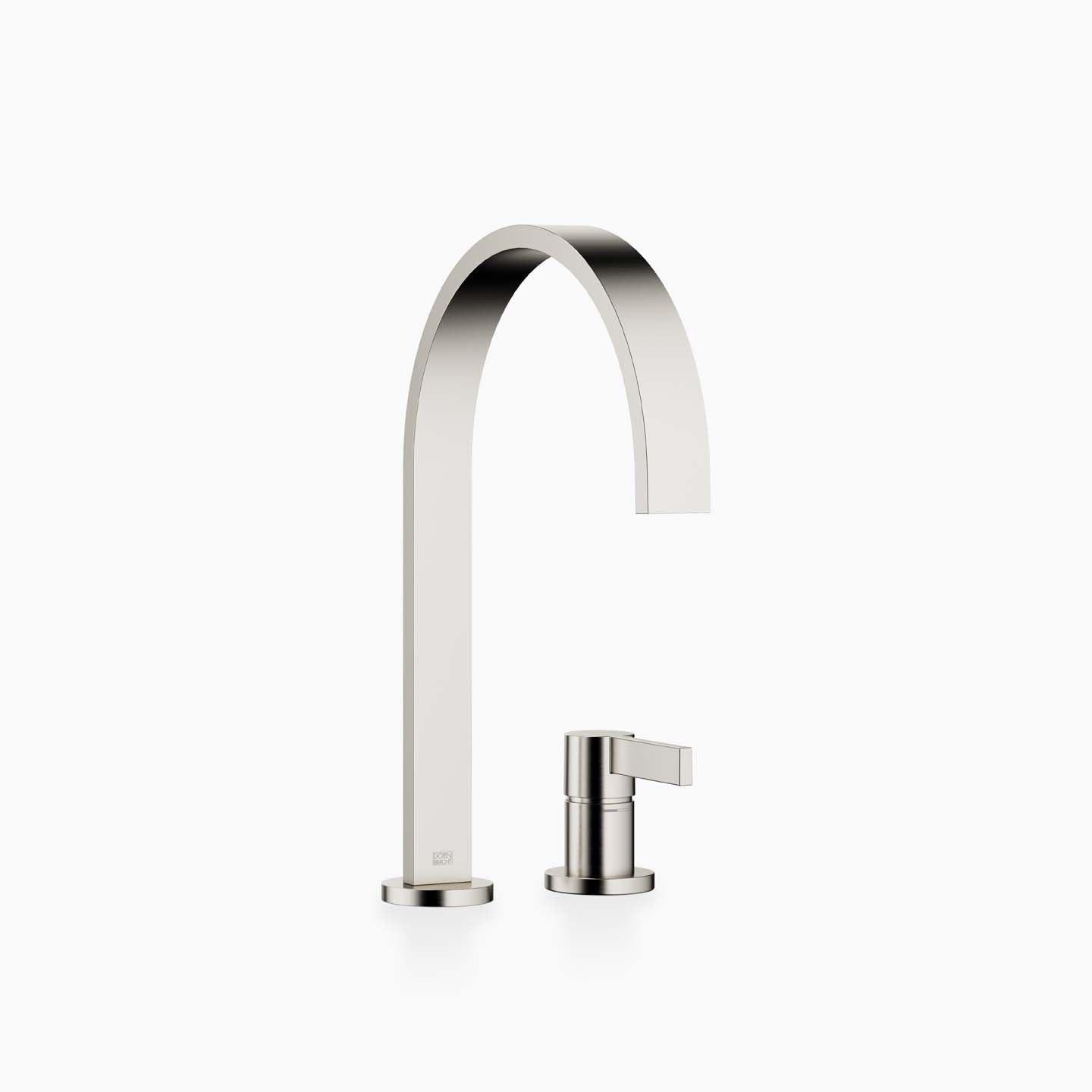 Dornbracht Two-Hole Mixer with Individual Flanges MEM 32815682 Brushed Platinum