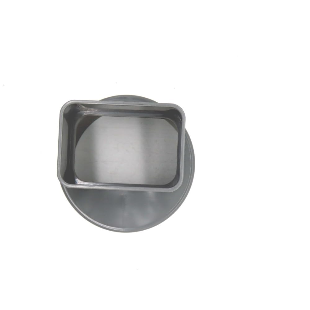Raccord / Manchon PVC Ø 100 pour sortie gouttiere Aluminium 82 x 56 mm