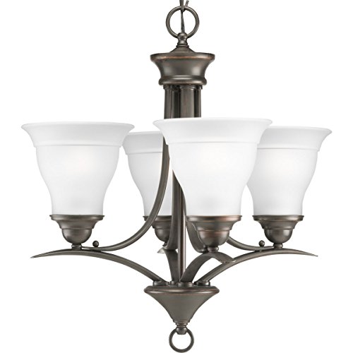 Progress Lighting P4326-20 Trinity Chandeliers, 19-Inch Diameter x 20-Inch Height, Bronze