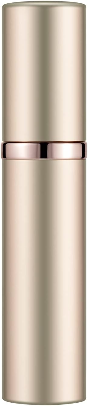Perfume Bottles Refillable Empty Glass Atomizers Portable Travel Size Mini Leaking Proof Spray Perfume Container for Women & Men (champaign gold)