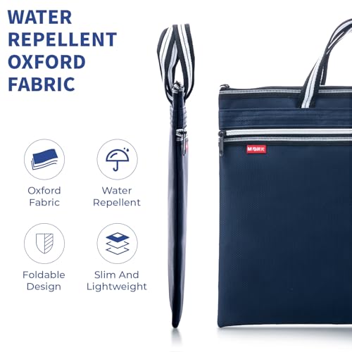 Bolsa de archivos impermeable M&G de bolsillo grande y doble capa 4