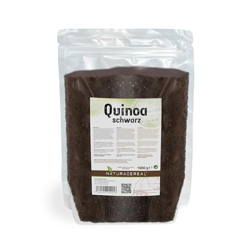 NATURACEREAL - Quinoa Negra Premium - 1kg - Fuente Natural de Proteína