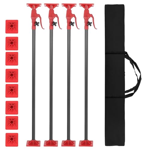 4 PCS Cabinet Jack Support Pole, 45"-114" Adjustable Cabinet Support Pole by FAHKNS - Used condition - US$86.93