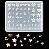 Pizadix 1 Pcs Star Silicone Nail Art Molds for Women Resin Nail Design