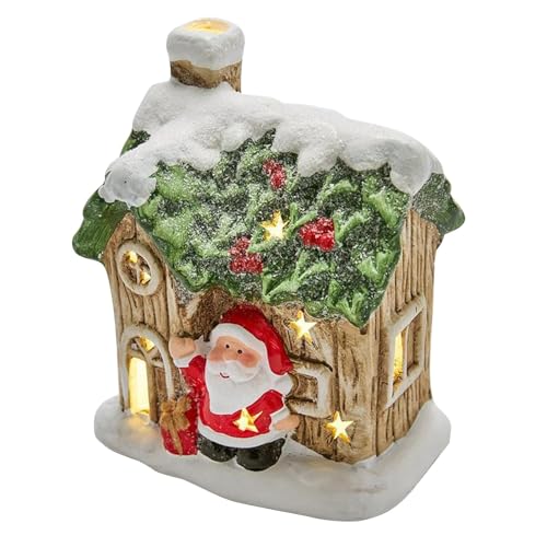 Statue de Maison de Noël cadeau de collection en résine